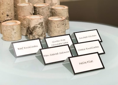 Foto 2 | Foto 2 | 50 Tarjetas De Lugar Tipo Tienda Para Buffet De Boda - Paquete De 50 Unidades - Venta Internacional.