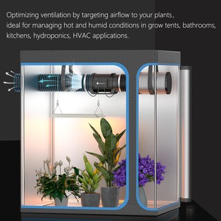 Foto 2 | Foto 2 | Ventilador En Línea Hon&guan De 6 Pulgadas 469 Cfm Con Controlador De Velocidad - Venta Internacional.