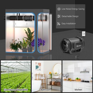 Foto 5 | Foto 5 | Ventilador En Línea Hon&guan De 6 Pulgadas 469 Cfm Con Controlador De Velocidad - Venta Internacional.