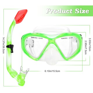 Foto 6 | Foto 6 | Set De Snorkel Acqces Para Niños Con Dry Top Edad 5-15 Años Con Máscara Y Tubo Respirador - Venta Internacional.