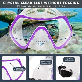 Foto 3 | Foto 3 | Set De Esnórquel Zeeporte Con Máscara Y Aleta De Esnórquel Con Equipo Para Adultos Y Bolsas - Venta Internacional.