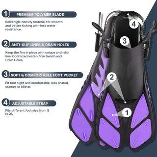 Foto 6 | Foto 6 | Set De Esnórquel Zeeporte Con Máscara Y Aleta De Esnórquel Con Equipo Para Adultos Y Bolsas - Venta Internacional.