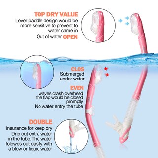 Foto 3 | Foto 3 | Set De Snorkel Exp Vision Pano Con 3 Ventanas Adulto Antivaho (rosa) - Venta Internacional.