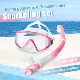 Foto 6 | Foto 6 | Set De Snorkel Exp Vision Pano Con 3 Ventanas Adulto Antivaho (rosa) - Venta Internacional.