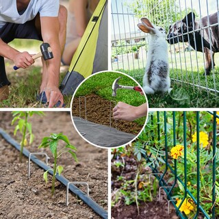 Foto 4 | Foto 4 | Grapas Para Paisajismo Hongway 120 Unidades 15 Cm Calibre 11 Galvanizadas - Venta Internacional.