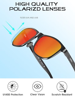 Foto 4 | Foto 4 | Gafas De Sol Polarizadas Attcl Al-mg De Metal Rectangulares Para Hombre - Venta Internacional.