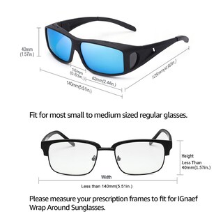 Foto 4 | Foto 4 | Gafas De Sol Ignaef Polarizadas Uv400 Unisex Para Usar Sobre Lentes - Venta Internacional.