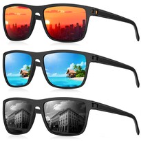 Gafas De Sol Polarizadas Cifoya Cuadradas Uv400 Paquete De 3 Para Hombres Y Mujeres - Venta Internacional.
