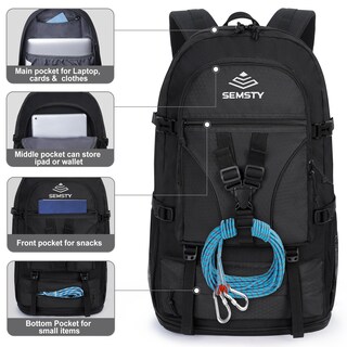 Foto 3 | Foto 3 | Mochila De Senderismo Semsty Expandible 30l/40l/50l Para Hombres Y Mujeres - Venta Internacional.