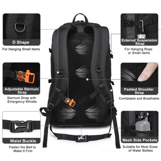 Foto 4 | Foto 4 | Mochila De Senderismo Semsty Expandible 30l/40l/50l Para Hombres Y Mujeres - Venta Internacional.