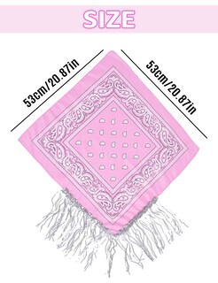 Foto 4 | Foto 4 | Bandana Jianglai Con Flecos Y Rhinestone Con Gafas De Sol En Forma De Corazón Rosadas - Venta Internacional.