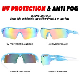 Foto 4 | Foto 4 | Gafas Deportivas Polarizadas Itscool Con 5 Lentes Intercambiables Para Hombre Y Mujer - Venta Internacional.