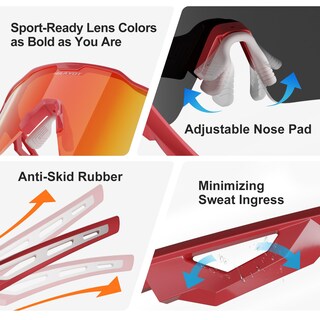 Foto 6 | Foto 6 | Gafas Deportivas De Sol Haayot Polarizadas Para Ciclismo Con 5 Lentes - Venta Internacional.