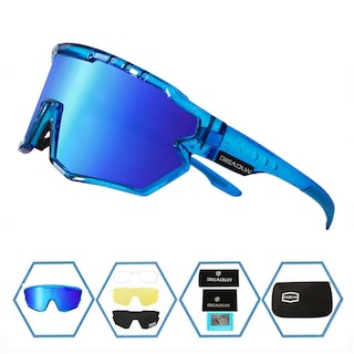 Foto 3 | Foto 3 | Gafas Deportivas De Sol Gieadun Polarizadas Para Ciclismo Y Béisbol Negras - Venta Internacional.