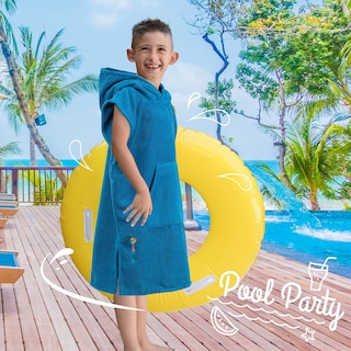 Foto 6 | Foto 6 | Poncho Surf Para Cambiarse Con Capucha Y Bolsillo Toalla De Playa Para Niños De 3 A 7 Años - Venta Internacional.