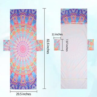 Foto 3 | Foto 3 | Funda Para Silla De Playa Treeswift Bohemia Con Estampado De Mandala Y Bolsillos - Venta Internacional.