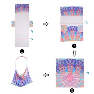 Foto 5 | Foto 5 | Funda Para Silla De Playa Treeswift Bohemia Con Estampado De Mandala Y Bolsillos - Venta Internacional.