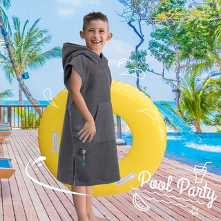 Foto 6 | Foto 6 | Poncho De Surf Con Capucha Y Toalla Para Cambiarse Para Niños De 3 A 7 Años - Venta Internacional.