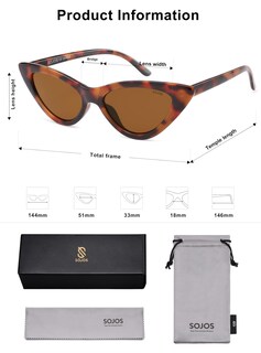 Foto 5 | Foto 5 | Gafas De Sol Sojos Retro Vintage De Ojo De Gato Sj2044 Para Mujer - Venta Internacional.