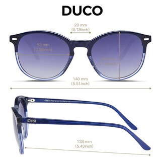 Foto 3 | Foto 3 | Gafas De Sol Duco Retro Redondas Polarizadas Uv400 Para Mujeres Dc1230 - Venta Internacional.