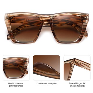 Foto 5 | Foto 5 | Gafas De Sol Sojos De Moda Oversized Cuadradas Con Forma De Ojo De Gato Sj2179 - Venta Internacional.