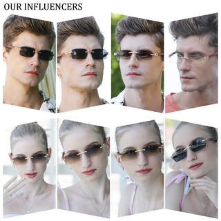 Foto 2 | Foto 2 | Gafas De Sol Dollger Sin Montura De Madera En Formato Rectángulo Uv400 Para Hombres Y Mujeres - Venta Internacional.