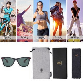 Foto 6 | Foto 6 | Lentes De Sol Sojos Deportivos Polarizados Tr90 Sj2101 Negro Mate/turquesa - Venta Internacional.