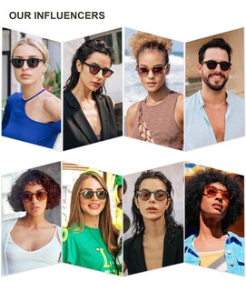 Foto 2 | Foto 2 | Gafas De Sol Sojos Retro Pequeñas Redondas Uv400 Sj2251 Negro/gris - Venta Internacional.