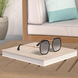 Foto 6 | Foto 6 | Gafas De Sol Feisedy Retro Cuadradas Grandes Para Mujer B2503 - Venta Internacional.