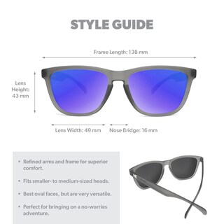 Foto 7 | Foto 7 | Gafas De Sol Knockaround Classics Polarizadas Uv400 Gris/azul - Venta Internacional.