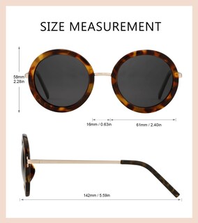 Foto 2 | Foto 2 | Lentes De Sol Polarizados Retro Redondos Joox Para Mujer Uv400 - Venta Internacional.