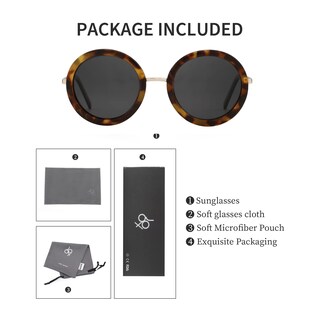 Foto 6 | Foto 6 | Lentes De Sol Polarizados Retro Redondos Joox Para Mujer Uv400 - Venta Internacional.