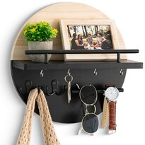 Portallaves Decorativo De Pared Con Estante Y Ganchos Dreampossible - Venta Internacional.