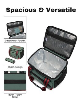 Foto 4 | Foto 4 | Bolsa Térmica Para Almuerzo Sunny Bird 12l Para Mujeres Y Hombres Verde - Venta Internacional.