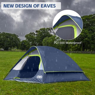 Foto 6 | Foto 6 | Carpa De Camping Impermeable Y A Prueba De Viento Para 4 Personas Con Cubierta Para Lluvia - Venta Internacional.