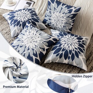 Foto 5 | Foto 5 | Fundas De Almohada Para Exterior Qahing Paquete De 4 Impermeables 60x60 Cm - Venta Internacional.