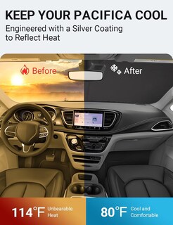 Foto 2 | Foto 2 | Protector Solar Para Parabrisas Proadsy 2025 Ajuste Personalizado Para Chrysler Pacifica - Venta Internacional.