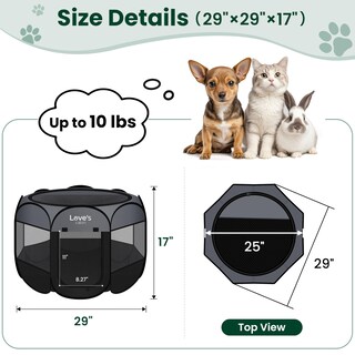 Foto 5 | Foto 5 | Corral Para Mascotas ''la Cabaña Del Amor'' Tienda Jaula Para Cachorros Para Interior/exterior - Venta Internacional.