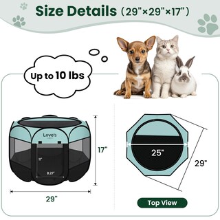 Foto 5 | Foto 5 | Parque Para Mascotas ''cabaña Del Amor'' - Tienda Jaula Para Cachorros Interior/exterior - Venta Internacional.