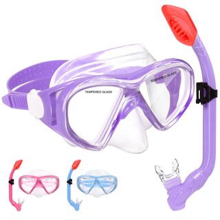 Foto 1 | Foto 1 | Set De Snorkel Acqces Infantil Con Tapa Seco Para Niños De 5 A 15 Años Con Máscara Y Tubo De Respiración - Venta Internacional.