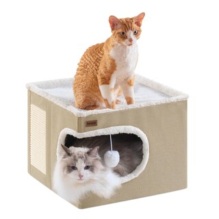 Foto 1 | Foto 1 | Cama Para Gato Garnpet Cubo Casa Interior Con Rascador Y Tienda - Venta Internacional.