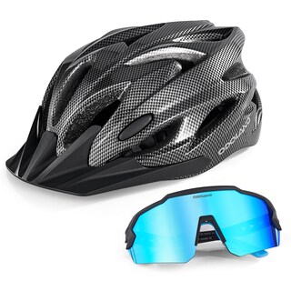 Foto 1 | Foto 1 | Casco De Bicicleta Odoland Carbon Black Con Gafas De Sol Para Adultos - Venta Internacional.