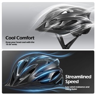 Foto 3 | Foto 3 | Casco De Bicicleta Odoland Carbon Black Con Gafas De Sol Para Adultos - Venta Internacional.