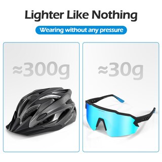 Foto 4 | Foto 4 | Casco De Bicicleta Odoland Carbon Black Con Gafas De Sol Para Adultos - Venta Internacional.