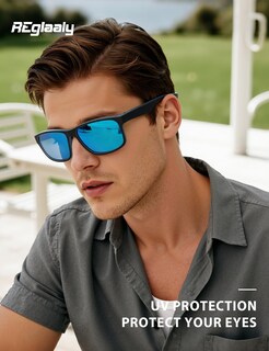 Foto 3 | Foto 3 | Gafas De Sol Reglaaly J11-negro + Verde Polarizadas Uv400 Para Hombre - Venta Internacional.