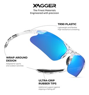 Foto 2 | Foto 2 | Gafas De Sol Deportivas Polarizadas Para Niños Y Jóvenes Xagger Con Montura Tr90 - Venta Internacional.