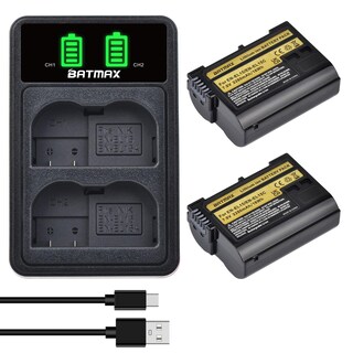 Foto 1 | Foto 1 | Batería Batmax En-el15c 2280 Mah Con Cargador Led Usb - Venta Internacional.