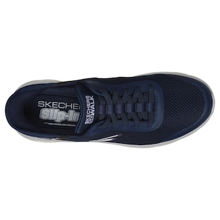 Foto 4 | Foto 4 | Tenis Hombre Skechers Textiles Slip In Memory Foam Azul