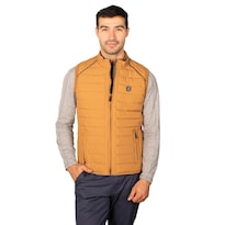 Chaleco Capitonado Para Hombre Con Bolsillos Greenlander Amarillo