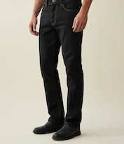Pantalón de Mezclilla Recto Negro para Hombre